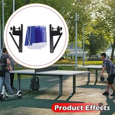 filet et poteaux tennis table, équipement, cadre stable, support filet, filet