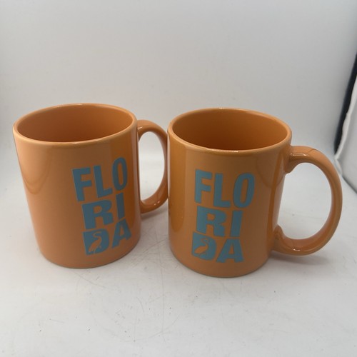 Lot mugs orange florida - ,