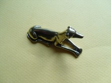 Statuette chien Lévrier Whippet en laiton