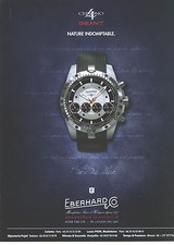 PUBLICITE ADVERTISING 2011  EBERHARD la montre chrono geant