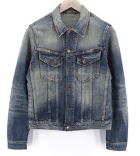 Veste jean distressée à - jean,