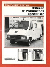 RENAULT MASTER T35 RÉANIMATION / COMMEINHES NOISY-LE-GRAND (93) FICHE TECHNIQUE