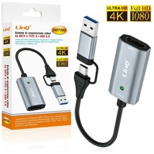 X Carte D'Acquisition Vidéo De HDTV À Type-C + USB 3.0 LINQ HD7392