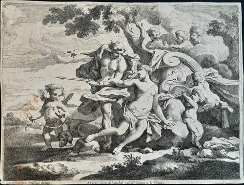 Adonis partant chasse - partant, à