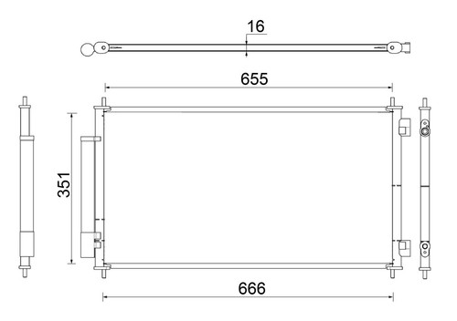 Mahle condenser - a/c,