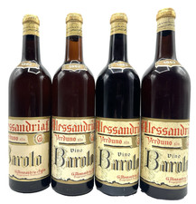 Vin Rouge Vintage Barolo 1962 G Alessandria 72cl 13% Lot 4 Bouteilles