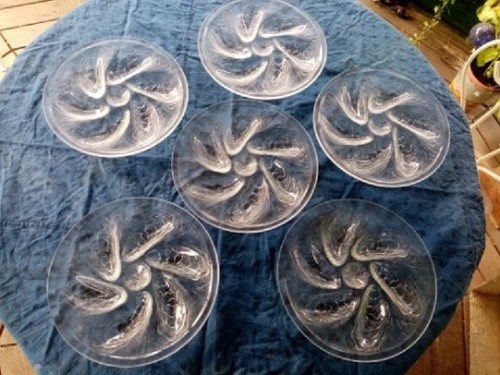 Assiettes huîtres en - 6,