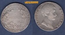 5 Francs AN 12 M Toulouse TB III Napoléon, Empereur  Ier Empire, 1804 – 1814