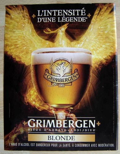 Publicité papier bière - papier,