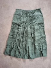 Beau pantalon jupe-culotte, lin vert, Zara, 42
