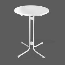 Table de bistro haute - Mange-debout pliable "Treviso" - blanc D14140