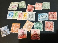 19 timbres Colonies Anglaises