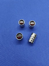 LOT 4 BOUCHON DE VALVE  Chrome logo qualité original