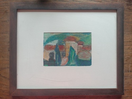 Dessin pastels gras abstrait - gras,
