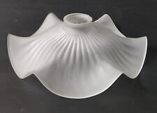 ABAT JOUR SUSPENSION LUMINAIRE VERRE GIVRE ATELIER  LOFT ART DECO