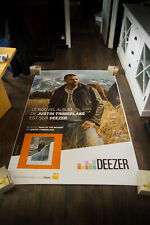 JUSTIN TIMBERLAKE MAN OF THE WOODS Large French Vintage Advertising Music Poster