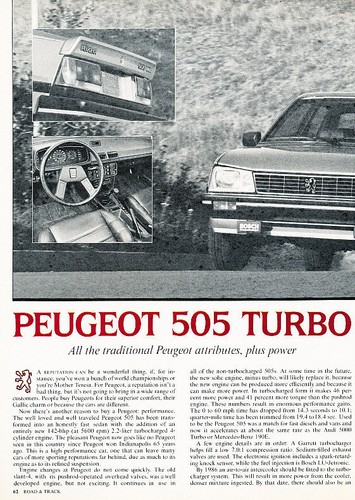 1985 peugeot 505 turbo - 505,