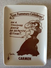 vide-poche cendrier par TURIER pour EISA - CARMEN Gitane -cigarettes GITANES 70'