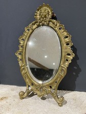 Miroir Biseauté Ovale Ancien