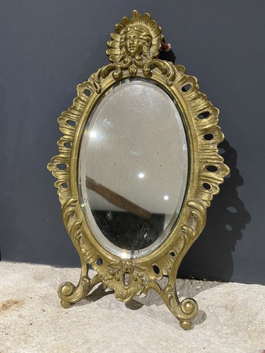 Miroir biseauté ovale - miroir,