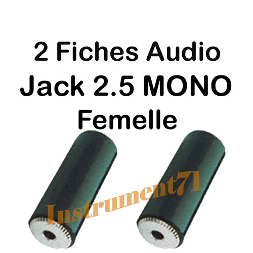 Fiches jack femelle - fiches, 2,5
