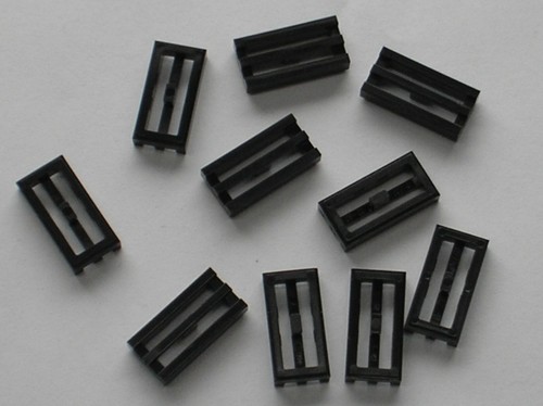Lego black tile - 10, x