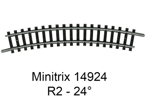 Trix rail courbe - trix, 24°