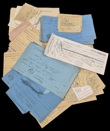 Lot anciens documents - lot,