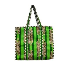 Sac fourre-tout en coton vert