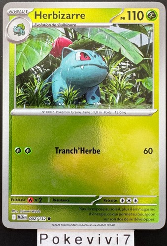 Carte pokemon herbizarre - pokemon,