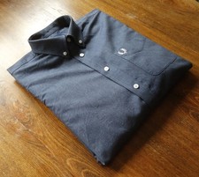 Chemises décontractées bleues pour hommes Fred Perry taille M coupe...