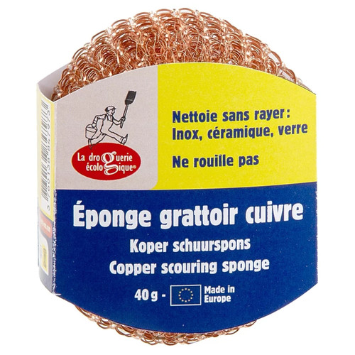 Eponge grattoir cuivre - eponge, 40gr
