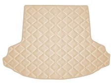 Matelassé Cuir artificiel BEIGE Tapis coffre pour Mazda 6 III GJ break 2012-...