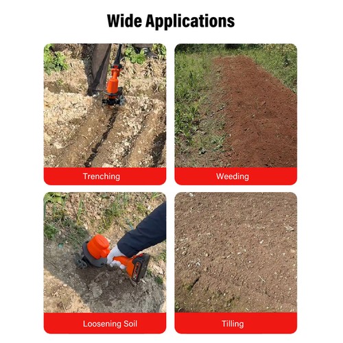 Cordless tiller cultivator - tiller,