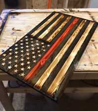 Drapeau américain en bois