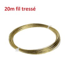 CORDE A PIANO PROFESSIONNEL POUR DECOUPE PARE BRISE FIL DECOLLAGE JOINT 20M