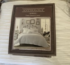 ANTHOLOGY ADRIAN TWIN DUVET COVER WHITE NEW