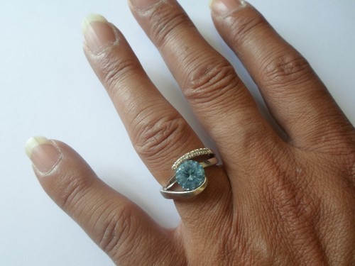 Bague argent massif pierre - bague, massif,