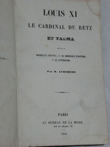 Livre ancien louis - ancien, cardinal
