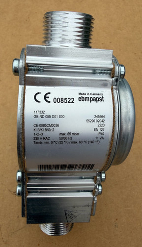 Vanne gaz ebmpapst 117332 pour - vanne,