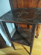 Rare Table d'appoint/Bout de Canapé/ Guéridon XVIIIE/XIXEME Décor FLEUR DE LYS