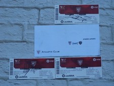 Lot 3 places ticket signé signed LAPORTE - LOPEZ - WILLIAMS ATHLETIC CLUB BILBAO