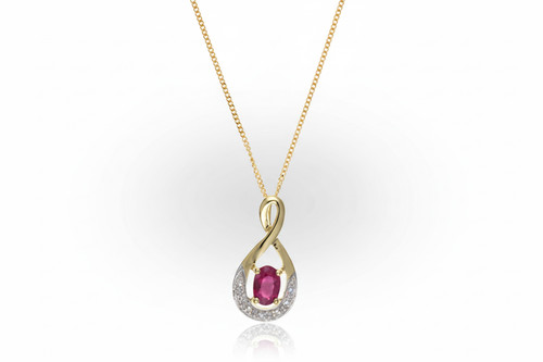 Collier torsadé infini - , or