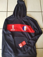 Sweat shirt à capuche noir coupe du monde football FIFA 2022 France/Qatar - L