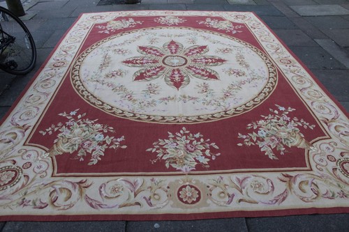 Tapis aubusson vintage fait - vintage,