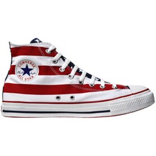 Converse Chucks 37 Rouge Bleu Blanc USA Drapeau Taylor All Star Édition Limitée