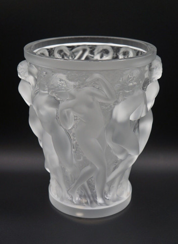 France lalique bacchantes - lalique, vase