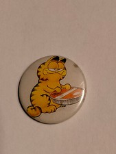 Garfield Jon John cat kat logo comic movie tv PETIT bouton vintage 12