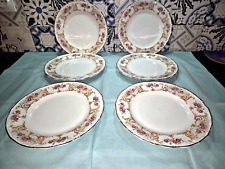 6 ASSIETTES PLATES PORCELAINE