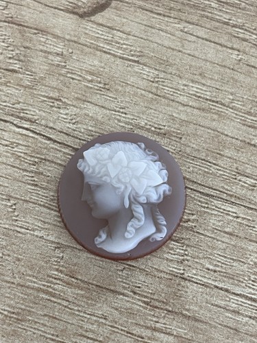 Antique carved agate - carved,